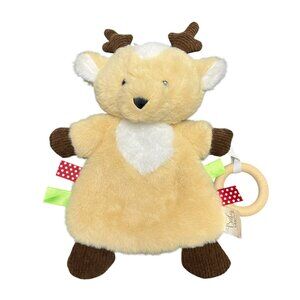 Baby Ganz Downy Reindeer Sensory Toy Baby Crinkle Belly Tags‎ Lovey